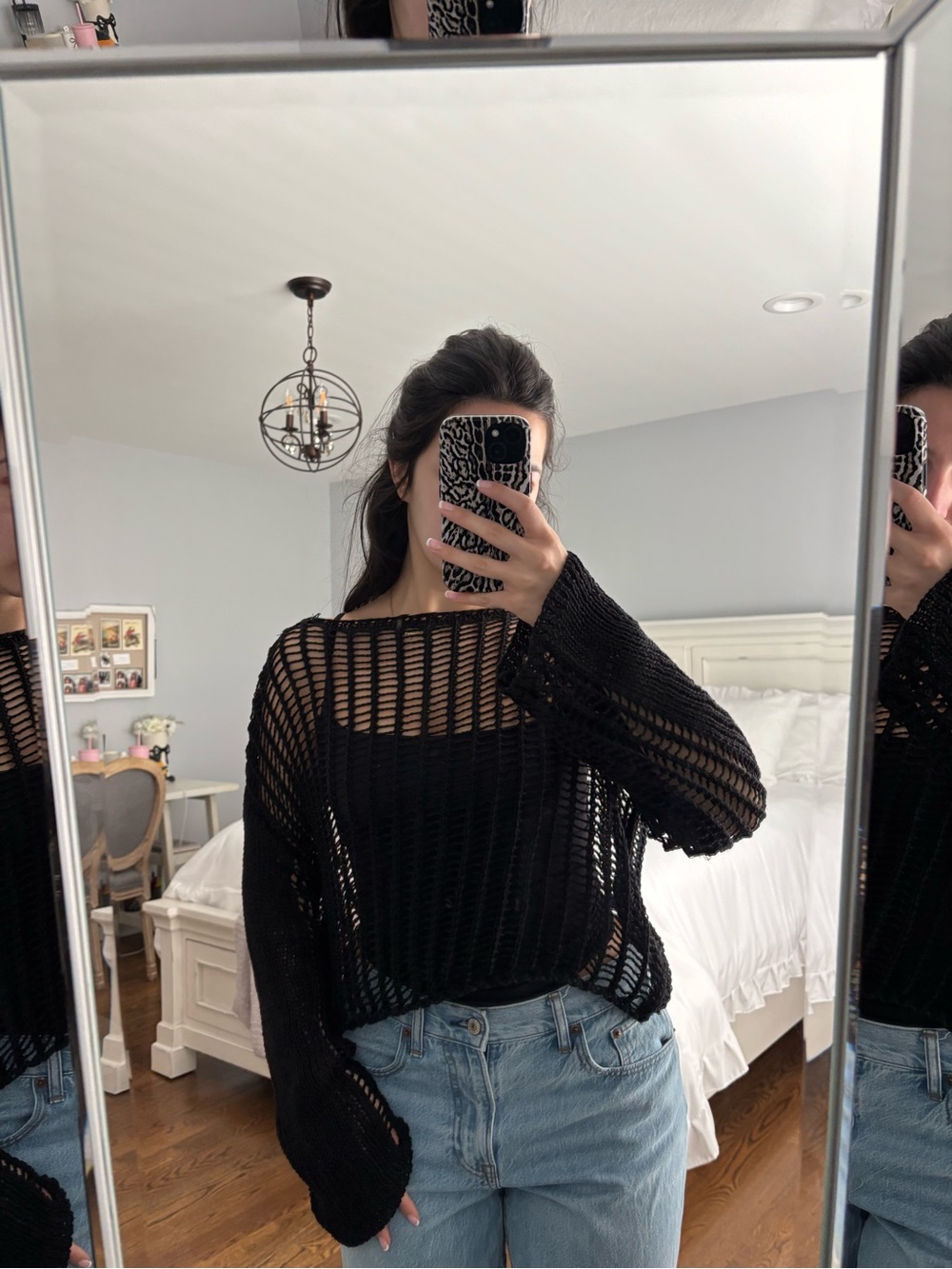 princess polly chunky knit black sweater